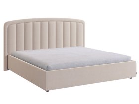 Кровать с подъемным механизмом Сиена 2 180х200 см крем (велюр) в Пыть-Яхе - pyt-yah.mebel-tymen.ru | фото