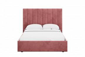 Кровать 1400 Ингрид 312 Велюр Ультра коралл в Пыть-Яхе - pyt-yah.mebel-tymen.ru | фото