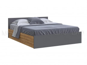 Кровать 1600 Басямиф, графит/дуб крафт в Пыть-Яхе - pyt-yah.mebel-tymen.ru | фото