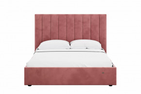 Кровать 1600 Ингрид 312 Велюр Ультра коралл в Пыть-Яхе - pyt-yah.mebel-tymen.ru | фото