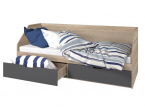 Кровать 800 2 ящика Анталия Графит в Пыть-Яхе - pyt-yah.mebel-tymen.ru | фото