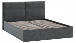 Кровать без ПМ «Глосс» Тип 1 (без подъемного механизма) Микровелюр Jercy Graphite в Пыть-Яхе - pyt-yah.mebel-tymen.ru | фото