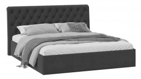 Кровать без ПМ «Скарлет» Тип 1 (без подъемного механизма) Велюр Графит в Пыть-Яхе - pyt-yah.mebel-tymen.ru | фото