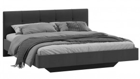 Кровать без ПМ «Элис» Тип 1 (без подъемного механизма) Исп.2 Велюр Графит в Пыть-Яхе - pyt-yah.mebel-tymen.ru | фото
