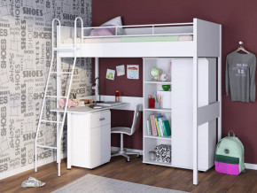 Кровать-чердак Дельта Лофт 20.02.01 с рабочей поверхностью в Пыть-Яхе - pyt-yah.mebel-tymen.ru | фото
