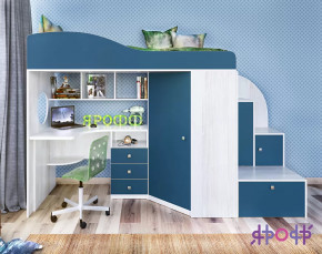 Кровать-чердак Кадет-1 Ярофф в Пыть-Яхе - pyt-yah.mebel-tymen.ru | фото