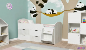 Кровать-чердак Малыш - 7 Винтерберг, Дуб молочный Ярофф в Пыть-Яхе - pyt-yah.mebel-tymen.ru | фото