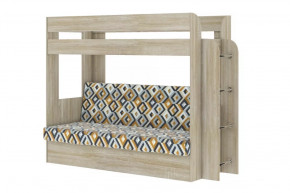Кровать детская двухъярусная Карамель 75 Дуб Сонома ESCADA OCHRA в Пыть-Яхе - pyt-yah.mebel-tymen.ru | фото