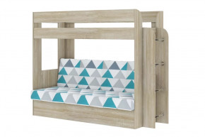 Кровать детская двухъярусная Карамель 75 Дуб Сонома NILS MINT в Пыть-Яхе - pyt-yah.mebel-tymen.ru | фото