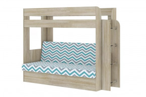 Кровать детская двухъярусная Карамель 75 Дуб Сонома WILLY MINT в Пыть-Яхе - pyt-yah.mebel-tymen.ru | фото