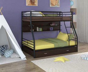 Кровать двухъярусная Гранада-2ПЯ с ящиком и полкой в Пыть-Яхе - pyt-yah.mebel-tymen.ru | фото