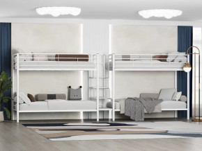 Кровать двухъярусная Толедо 4 Белый в Пыть-Яхе - pyt-yah.mebel-tymen.ru | фото