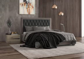 Кровать Мартина с пуговицами 1600 в Пыть-Яхе - pyt-yah.mebel-tymen.ru | фото