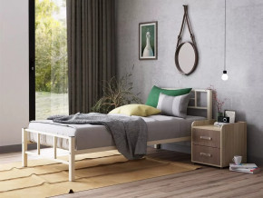 Кровать односпальная Кадис 120х190 Слоновая кость в Пыть-Яхе - pyt-yah.mebel-tymen.ru | фото