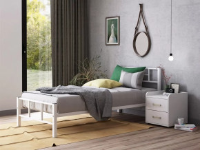 Кровать односпальная Кадис 120х200 Белый в Пыть-Яхе - pyt-yah.mebel-tymen.ru | фото