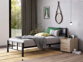 Кровать односпальная Кадис 90х190 Черный в Пыть-Яхе - pyt-yah.mebel-tymen.ru | фото