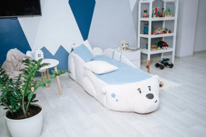 Кровать Romack Мишка Pasha с кармашком, ЭКО матрасом в Пыть-Яхе - pyt-yah.mebel-tymen.ru | фото