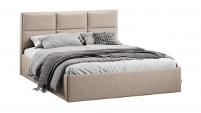 Кровать с ПМ «Стелла» Тип 1 с заглушиной Микровелюр Jercy Cream в Пыть-Яхе - pyt-yah.mebel-tymen.ru | фото