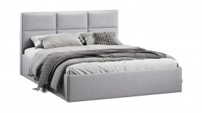 Кровать с ПМ «Стелла» Тип 1 с заглушиной Микровелюр Jercy Silver в Пыть-Яхе - pyt-yah.mebel-tymen.ru | фото