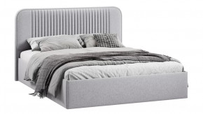 Кровать с ПМ «Тиффани» Тип 1 с заглушиной Микровелюр Jercy Silver в Пыть-Яхе - pyt-yah.mebel-tymen.ru | фото