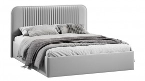 Кровать с ПМ «Тиффани» Тип 1 с заглушиной Велюр Confetti Silver в Пыть-Яхе - pyt-yah.mebel-tymen.ru | фото