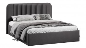 Кровать с ПМ «Тиффани» Тип 1 с заглушиной Велюр Графит в Пыть-Яхе - pyt-yah.mebel-tymen.ru | фото