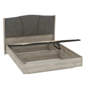 Кровать Шер КРП-23-16-18 Alpina 2  Дуб апрель темный в Пыть-Яхе - pyt-yah.mebel-tymen.ru | фото