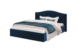 Кровать Стелла, 1200*2000 мм, велюр NEO 27, синий в Пыть-Яхе - pyt-yah.mebel-tymen.ru | фото