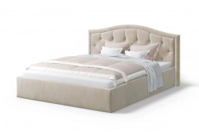 Кровать Стелла, 1400*2000 мм, велюр Бренди лайт 03, кремовый в Пыть-Яхе - pyt-yah.mebel-tymen.ru | фото