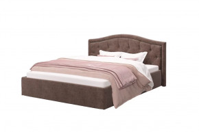 Кровать Стелла, 1400*2000 мм, велюр Rock 05, коричневый в Пыть-Яхе - pyt-yah.mebel-tymen.ru | фото