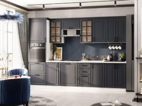 Кухня Николь-1 3 м. Белый/Графит софт в Пыть-Яхе - pyt-yah.mebel-tymen.ru | фото