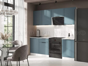 Кухня Николь 2,1м (Браш Блю) в Пыть-Яхе - pyt-yah.mebel-tymen.ru | фото