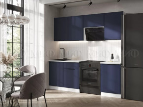 Кухня Николь 2,1м (Холст сапфировый) в Пыть-Яхе - pyt-yah.mebel-tymen.ru | фото