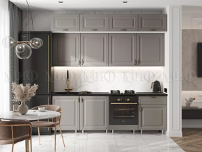 Кухня Престиж 2,4м (Браш текстура Грей) в Пыть-Яхе - pyt-yah.mebel-tymen.ru | фото