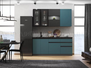 Кухня Техно-6 2,0м (Графит/Атлантик софт/Графит софт) в Пыть-Яхе - pyt-yah.mebel-tymen.ru | фото
