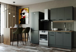 Кухонный гарнитур Антрацит-1200 столешница 26 мм в Пыть-Яхе - pyt-yah.mebel-tymen.ru | фото