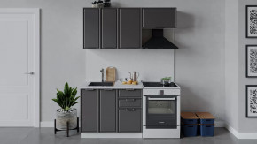 Кухонный гарнитур «Белладжио» длиной 160 см Белый, Софт графит в Пыть-Яхе - pyt-yah.mebel-tymen.ru | фото