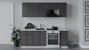 Кухонный гарнитур «Белладжио» длиной 220 см Белый, Софт графит в Пыть-Яхе - pyt-yah.mebel-tymen.ru | фото