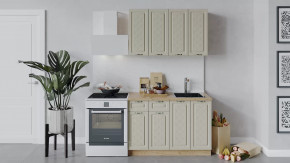 Кухонный гарнитур «Бьянка» длиной 120 см Дуб крафт золотой/Дуб ваниль в Пыть-Яхе - pyt-yah.mebel-tymen.ru | фото