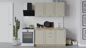 Кухонный гарнитур «Бьянка» длиной 150 см Дуб крафт золотой/Дуб ваниль в Пыть-Яхе - pyt-yah.mebel-tymen.ru | фото