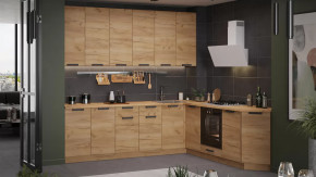 Кухонный гарнитур «Детройт» №14 Дуб Крафт золотой в Пыть-Яхе - pyt-yah.mebel-tymen.ru | фото