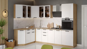 Кухонный гарнитур «Детройт» №5 Дуб крафт золотой/Белый глянец в Пыть-Яхе - pyt-yah.mebel-tymen.ru | фото