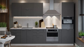 Кухонный гарнитур «Габриэлла» №10 Белый/Титан в Пыть-Яхе - pyt-yah.mebel-tymen.ru | фото