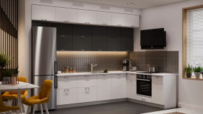 Кухонный гарнитур «Габриэлла» №16 Белый, Сноу, Титан в Пыть-Яхе - pyt-yah.mebel-tymen.ru | фото