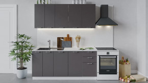 Кухонный гарнитур «Габриэлла» длиной 180 см Белый/Муссон в Пыть-Яхе - pyt-yah.mebel-tymen.ru | фото