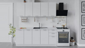 Кухонный гарнитур «Габриэлла» длиной 200 см Белый/Сноу в Пыть-Яхе - pyt-yah.mebel-tymen.ru | фото