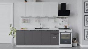 Кухонный гарнитур «Габриэлла» длиной 200 см Белый/Сноу/Муссон в Пыть-Яхе - pyt-yah.mebel-tymen.ru | фото