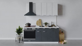 Кухонный гарнитур «Гранита» длиной 180 см со шкафом НБ в Пыть-Яхе - pyt-yah.mebel-tymen.ru | фото