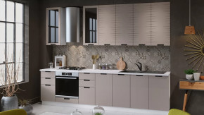 Кухонный гарнитур «Гренада» №15 Белый, Холст латте в Пыть-Яхе - pyt-yah.mebel-tymen.ru | фото