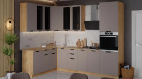 Кухонный гарнитур «Гренада» №16 Дуб Крафт золотой, Холст латте в Пыть-Яхе - pyt-yah.mebel-tymen.ru | фото